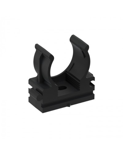 CFQ20 Держатель (клипса) для труб, для монтажного пистолета D20мм, цвет чёрный (50шт) Экопласт (41520BL) в Махачкале Держатели, клипсы, скобы Pintop.ru