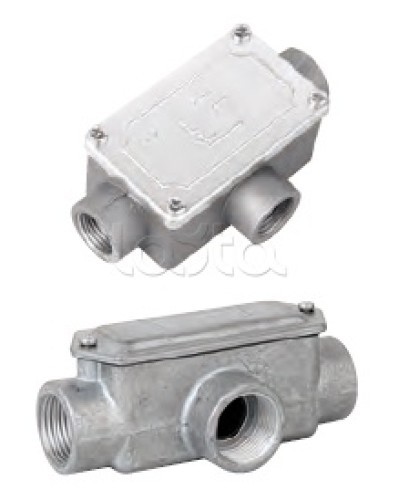 Коробка ответвительная алюминиевая, 3 ввода, М20х1,5 ,IP55, 118х67х42мм DKC 6330-20 в Махачкале Распределительные коробки Pintop.ru