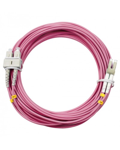 Шнур оптический duplex LC-SC 50/125 mm OM4 10м LSZH Cabeus FOP-50-OM4-LC-SC-10m в Махачкале Патч-корды оптические Pintop.ru