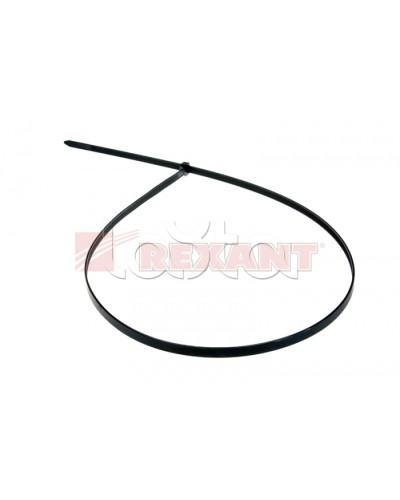 Хомут-стяжка нейлоновый 9х700 мм чёрный (100шт/уп) REXANT 07-0701-9 в Махачкале Стяжки-хомуты Pintop.ru