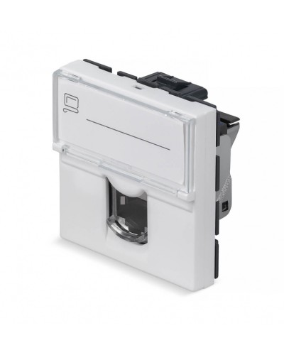 Модуль Keystone Jack RJ-45(8P8C), 180 градусов, категория 6, экранированная Cabeus (KJ-RJ45-Cat.6-SH-180T-FP-L-45) в Махачкале Модули Keystone Pintop.ru