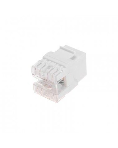 Модуль Keystone Jack RJ-45(8P8C), UTP неэкранированный, CAT 5e, тип 180 градусов, белый REXANT PRO 02-0060 в Махачкале Модули Keystone Pintop.ru