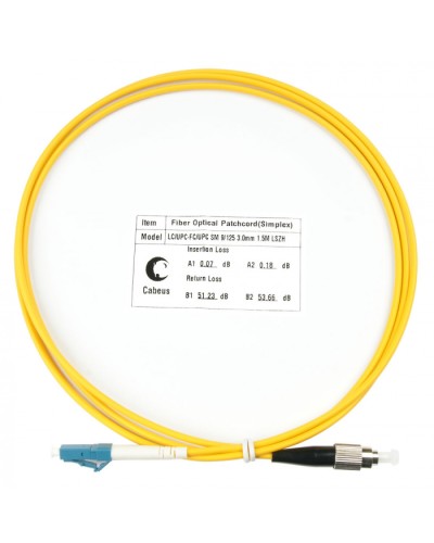 Шнур оптический simplex LC-FC 9/125 sm 1,5м LSZH Cabeus FOP(s)-9-LC-FC-1,5m в Махачкале Патч-корды оптические Pintop.ru