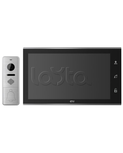 Комплектвидеодомофона CTV-DP4105AHD (черный) в Махачкале Комплекты домофонов Pintop.ru