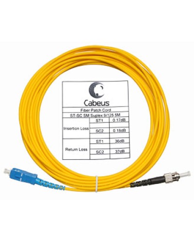 Шнур оптический simplex LC-SC 9/125 sm 1,5 м LSZH Cabeus FOP(s)-9-LC-SC-1,5m в Махачкале Патч-корды оптические Pintop.ru