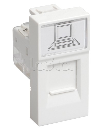 РКФ-10-00-П Розетка телефонная RJ-11 кат.3 (на 1 модуль) ПРАЙМЕР белая IEK (CKK-40D-RT1-K01) в Махачкале Аксессуары для кабель-канала Pintop.ru