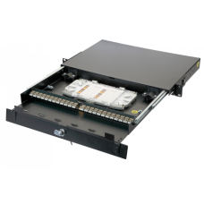 Оптическая панель серии 47D-24, 19'' 1U 16 дуплекс LC адаптеров, OM2 Eurolan (47D-24-20-2L-16-11BL)