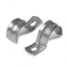 Скоба металлическая однолапковая 38-40 мм под саморез (50 шт/уп) ПожТехКабель