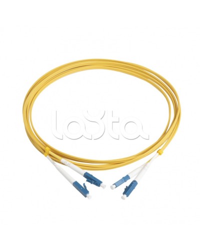 Патч-корд волоконно-оптический Hyperline FC-D2-9-LC/UR-LC/UR-H-3M-LSZH-YL в Махачкале Патч-корды оптические Pintop.ru