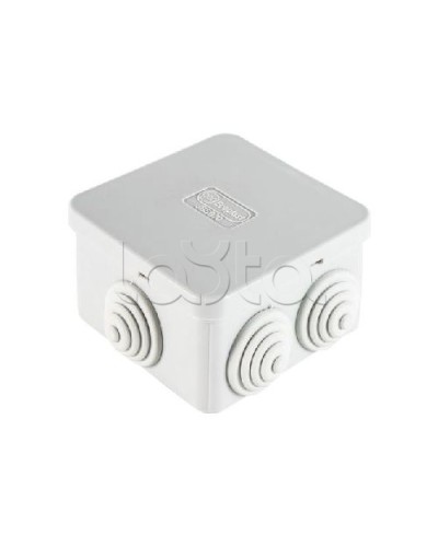 Коробка распределительная о/п 70х70х40, 6 вых, без галогена Экопласт 44056HF в Махачкале Распределительные коробки Pintop.ru