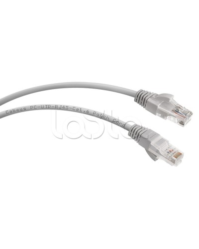 Шнур коммутационный 2xRJ-45/8P8C U/UTP кат.6 (2 м) Cabeus PC-UTP-RJ45-Cat.6-2m в Махачкале Патчкорды (медные) Pintop.ru