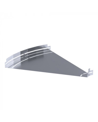 Угол горизонтальный изменяемый 0-45 градусов Стандарт INOX (AISI 316) 600х50 Промрукав (PR16.3632) в Махачкале Аксессуары для лотков Pintop.ru