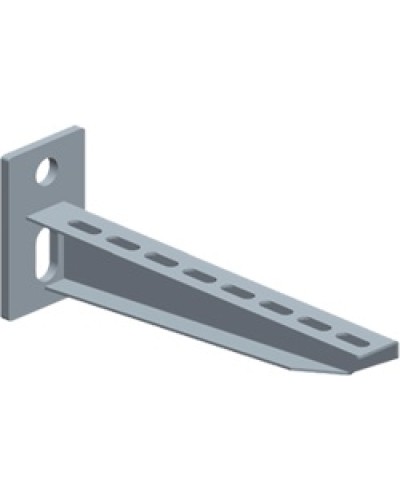 Консоль перфорированная для лотка шириной 200мм LANMASTER LAN-MT-BP200-EZ в Махачкале Аксессуары для лотков Pintop.ru