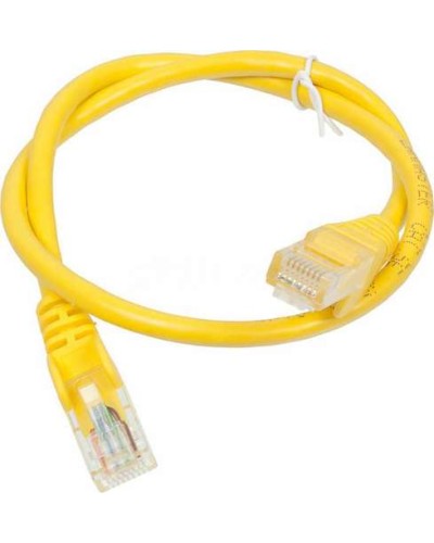 Патч-корд RJ45 - RJ45, 4 пары, UTP, категория 5е, 1 м, желтый, LSZH LANMASTER LAN-PC45/U5E-1.0-YL в Махачкале Патч-корды и пигтейлы Pintop.ru