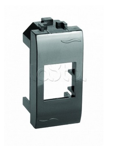 Адаптер для информационных разъемов Keystone, черный, 1мод. DKC (77607N) в Махачкале Аксессуары для стоек и шкафов Pintop.ru