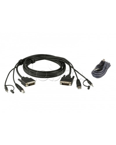 Комплект кабелей USB, DVI-D Dual Link для защищенного KVM-переключателя (1.8м) ATEN 2L-7D02UDX2 в Махачкале Видеоусилители, Модуляторы, Делители Pintop.ru