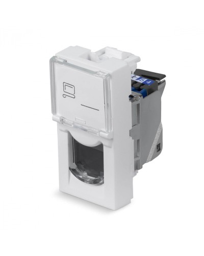 Модуль Keystone Jack RJ-45(8P8C), 180 градусов, категория 6, экранированная Cabeus (KJ-RJ45-Cat.6-SH-180T-FP-L-22,5) в Махачкале Модули Keystone Pintop.ru