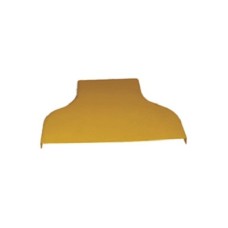 Крышка горизонтального перехода с лотка 240 мм на лоток 120 мм, желтая LANMASTER LAN-OT240-RD120C