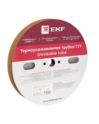 Термоусаживаемая трубка ТУТ 4/2 прозрачная рулон EKF PROxima (tut-4-tr) в Махачкале Аксессуары для кабель-канала Pintop.ru