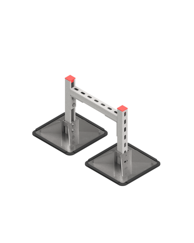 Опорная конструкция для горизонтальных прямоугольных воздуховодов и металлических лотков кабеленесущих систем TECHNORAPTOR STEELFOOT 350х500 КМ-профиль (KM-TR-STF-SSHRAD-350-500) в Махачкале Системы видеонаблюдения Pintop.ru