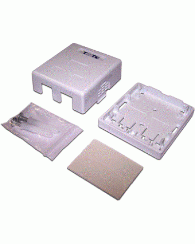 Коробка настенная на 1 порт для Keystone TWT TWT-SA1-WH в Махачкале Распределительные коробки Pintop.ru