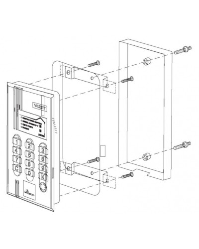 Комплект монтажный для блока вызова БВД-M200 Vizit МК-T40 в Махачкале Аксессуары для многоабонентных систем Pintop.ru