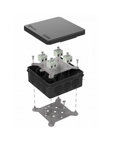 Коробка огнестойкая для о/п двухкомпонентная 60-0303-9005-FR2.5-8 Е15-Е120 100х100х40 Промрукав (60-0303-9005-FR2.5-8) в Махачкале Огнестойкие кабельные линии Pintop.ru