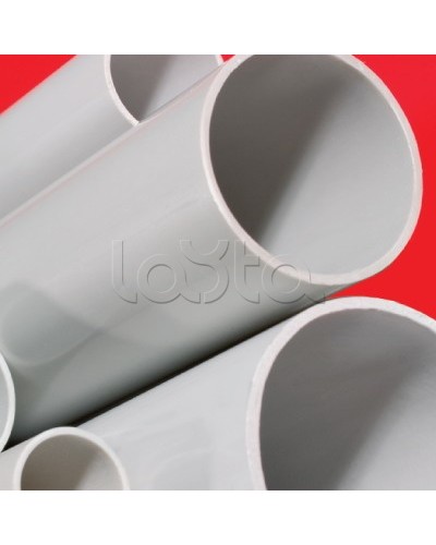 Труба ПВХ жёсткая атмосферостойкая д.40мм, тяжёлая, 3м, цвет серый DKC 63540UF в Махачкале Гладкая труба Pintop.ru