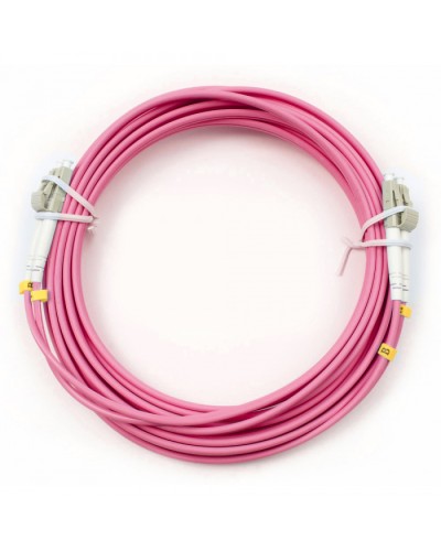 Шнур оптический duplex LC-LC 50/125 mm OM4 5м LSZH Cabeus FOP-50-OM4-LC-LC-5m в Махачкале Патч-корды оптические Pintop.ru