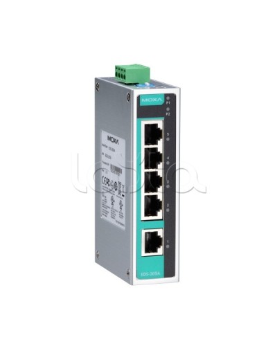 Коммутатор неуправляемый промышленный 5-портовый Moxa EDS-205A-T в Махачкале Коммутаторы Pintop.ru