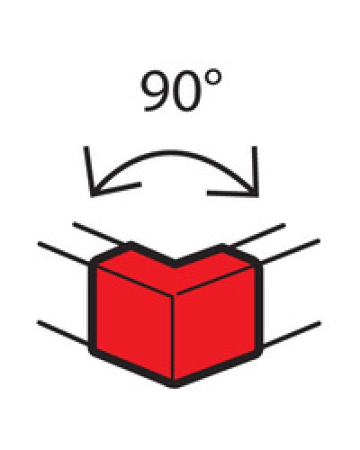 Угол внешний для кабель-канала METRA 100x50 Legrand (638012) в Махачкале Аксессуары для кабель-канала Pintop.ru