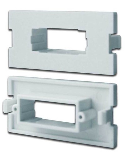 Вставка модульная под SC дуплексный адаптер в розетку LAN-MB, белая LANMASTER LAN-MBP-2SC-WH в Махачкале Коннекторы Pintop.ru