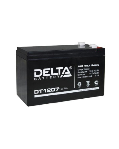 Аккумулятор свинцово-кислотный Delta DT 1207 в Махачкале Электротехническое оборудование Pintop.ru