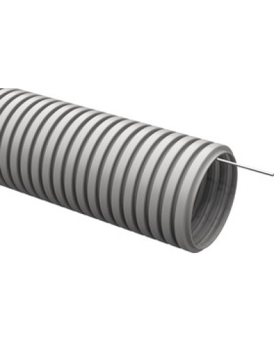 ELASTA Труба гофр. ПВХ d=25мм с зондом (15м) IEK (CTG20-25-K41-015I) в Махачкале Труба гофрированная Pintop.ru