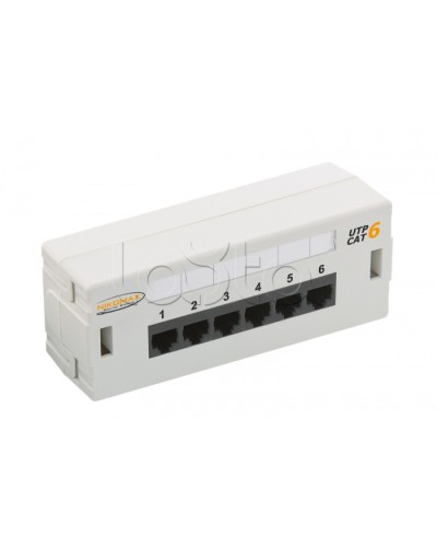 Патч-панель 19, 6xRJ45 NIKOMAX (NMC-WP06UE2-GY) в Махачкале Патч панель Pintop.ru