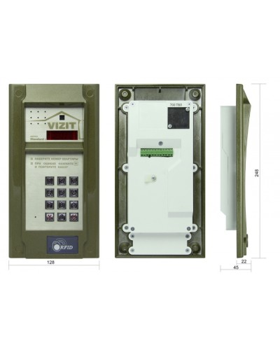Блок вызова до 200 абонентов Vizit БВД-N201FCP в Махачкале Блоки вызова многоабонентные Pintop.ru