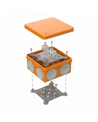 Коробка огнестойкая для о/п двухкомпонентная 60-0300-FR2.5-4 Е15-Е120 100х100х50 Промрукав (60-0300-FR2.5-4) в Махачкале Огнестойкие кабельные линии Pintop.ru