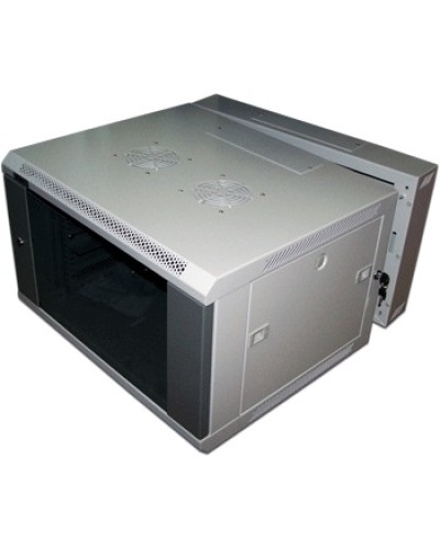 Шкаф настенный серии Pro, 3-секционный, 6U 600x600, металлическая дверь TWT-CBW3M-6U-6x6-GY в Махачкале Аксессуары для стоек и шкафов Pintop.ru
