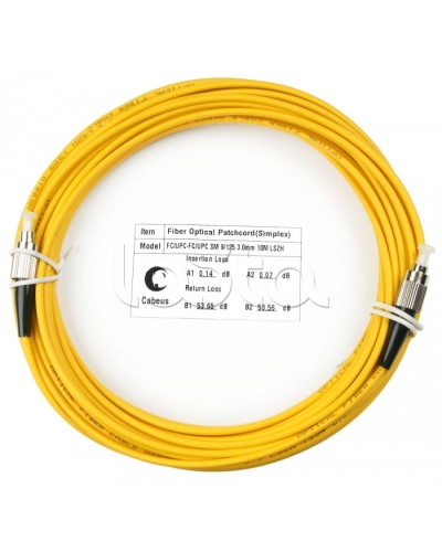 Шнур оптический simplex FC-FC 9/125 sm 10м LSZH Cabeus FOP(s)-9-FC-FC-10m в Махачкале Патч-корды оптические Pintop.ru