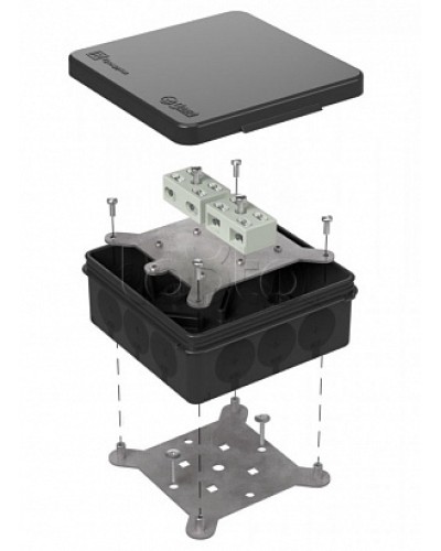Коробка огнестойкая для о/п двухкомпонентная 60-0303-9005-FR6.0-4-4-Р Е15-Е60 100х100х40 Промрукав (60-0303-9005-FR6.0-4-4-Р) в Махачкале Огнестойкие кабельные линии Pintop.ru