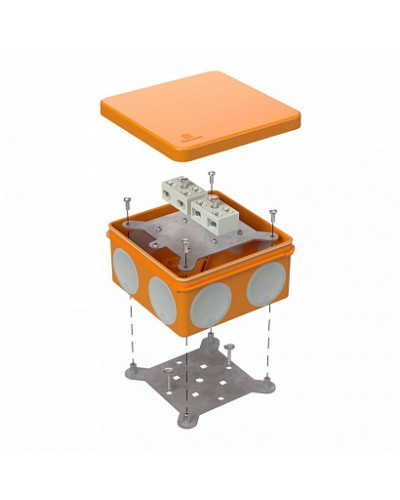 Коробка огнестойкая для о/п двухкомпонентная 60-0300-FR6.0-4-4-Р Е15-Е60 100х100х50 Промрукав (60-0300-FR6.0-4-4-Р) в Махачкале Огнестойкие кабельные линии Pintop.ru