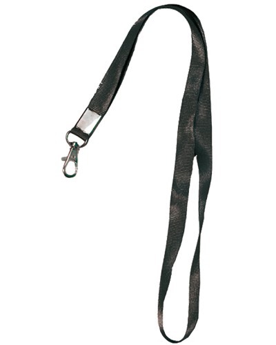 Лента шёлковая с металлическим карабином-защёлкой Tantos TS-STR (black) в Махачкале Дополнительное оборудование для СКУД Pintop.ru