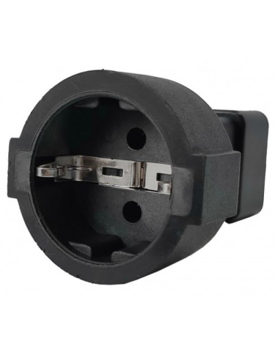 Адаптер переходной, розетка Schuko - вилка C20, 220В, 16А, черный LANMASTER (LAN-PPS/20-BK) в Махачкале Проходные адаптеры и розетки оптические Pintop.ru