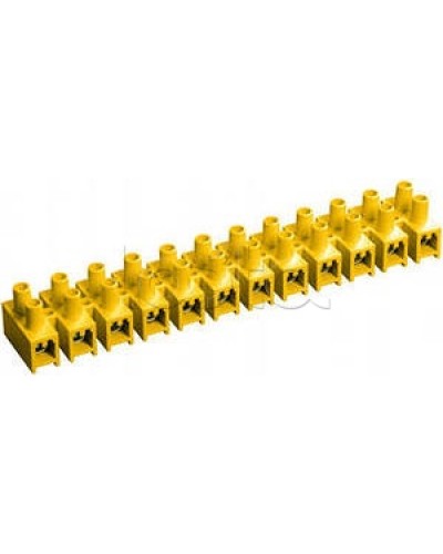 Зажим винтовой ЗВИ-3 н/г 1,0-2,5 мм2 (12пар) желтый IEK UZV7-003-04 в Махачкале Клеммные колодки Pintop.ru
