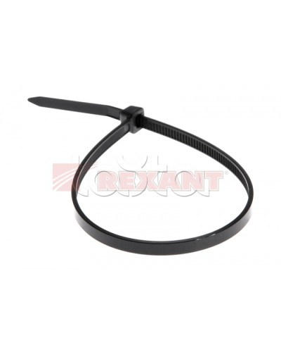 Хомут-стяжка нейлоновый 5х250 мм чёрный (100шт/уп) REXANT 07-0251-5 в Махачкале Стяжки-хомуты Pintop.ru