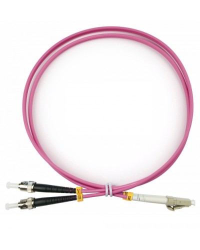 Шнур оптический duplex LC-ST 50/125 mm OM4 1м LSZH Cabeus FOP-50-OM4-LC-ST-1m в Махачкале Патч-корды оптические Pintop.ru