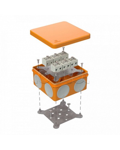 Коробка огнестойкая для о/п двухкомпонентная 60-0300-FR6.0-12 Е15-Е120 100х100х50 Промрукав (60-0300-FR6.0-12) в Махачкале Огнестойкие кабельные линии Pintop.ru