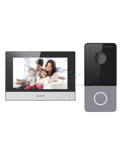 Комплект IP видеодомофона с Wi-Fi Hikvision DS-KIS603-P(C) в Махачкале Комплекты домофонов Pintop.ru