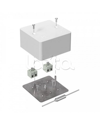 Коробка огнест40-0460-FR2.5-4-П Е15-Е60 (латунь) с термопред 85х85х45 Промрукав (40-0460-FR2.5-4-П-Е60) в Махачкале Распределительные коробки Pintop.ru