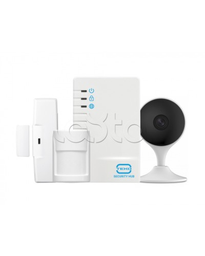Комплектбеспроводной GSM сигнализации Теко Security Hub с видеокамерой в Махачкале Дополнительное оборудование для ОПС Pintop.ru